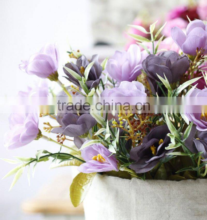 New design real touch silk frangipani decorative artificial table flowers
