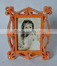 White baroque picture frame resin picture frame with good price