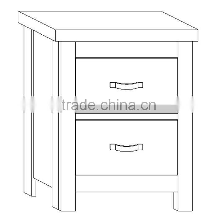 Wooden nightstand, bedside