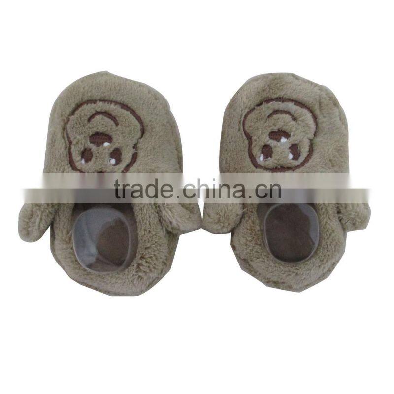Trade assurance soft plush animal children slippers