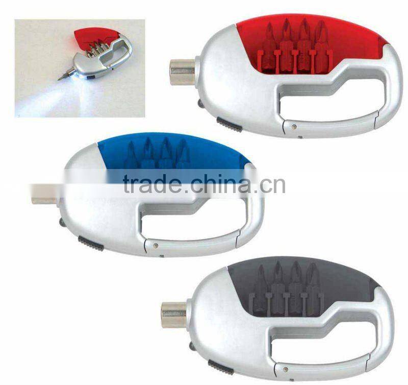 mini plastic screwdriver with LED light