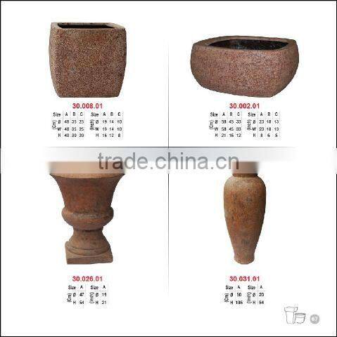 Vietnam large Fiberglass planters for home and garden
