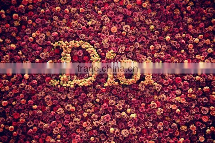 New product silk flower wall new design wall wedding decor artificial orchid flower wall