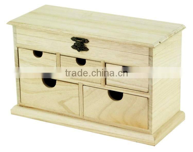Fashional Pine Wooden Jewely Box For Women