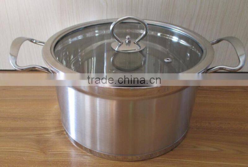 Stainless Steel Induction Bottom Soup Pot 24cm