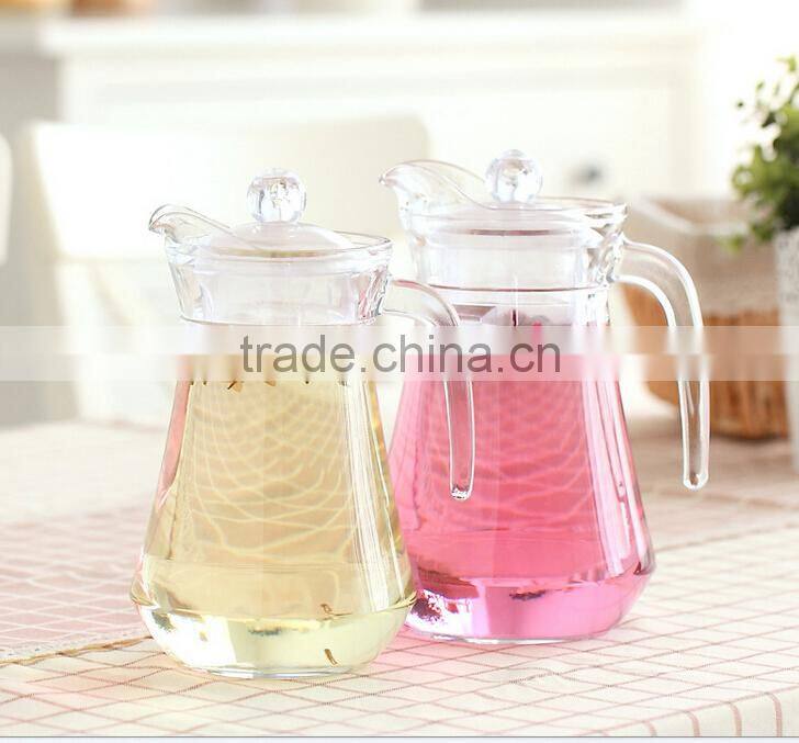 Hot selling good quality glass drinking water juice jug & insulated milk jug
