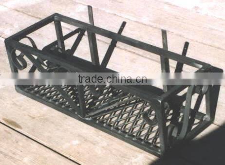 wrought iron planter