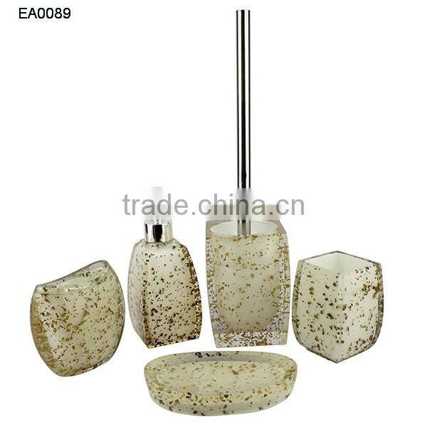 Transparent Resin Round modern design soap lotion dispenser