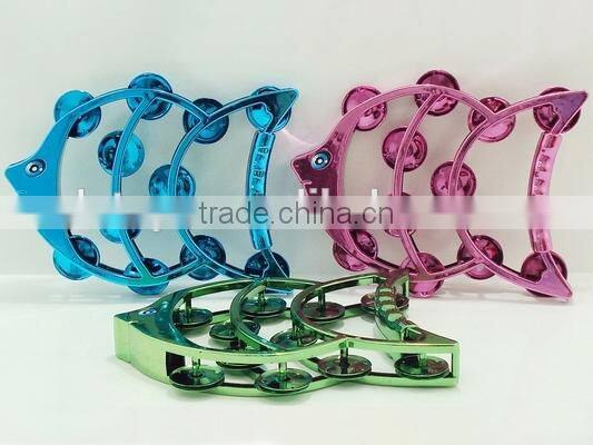 Top quality eco-friendly toy hand drum set baby toy timbrel plastic tambourine