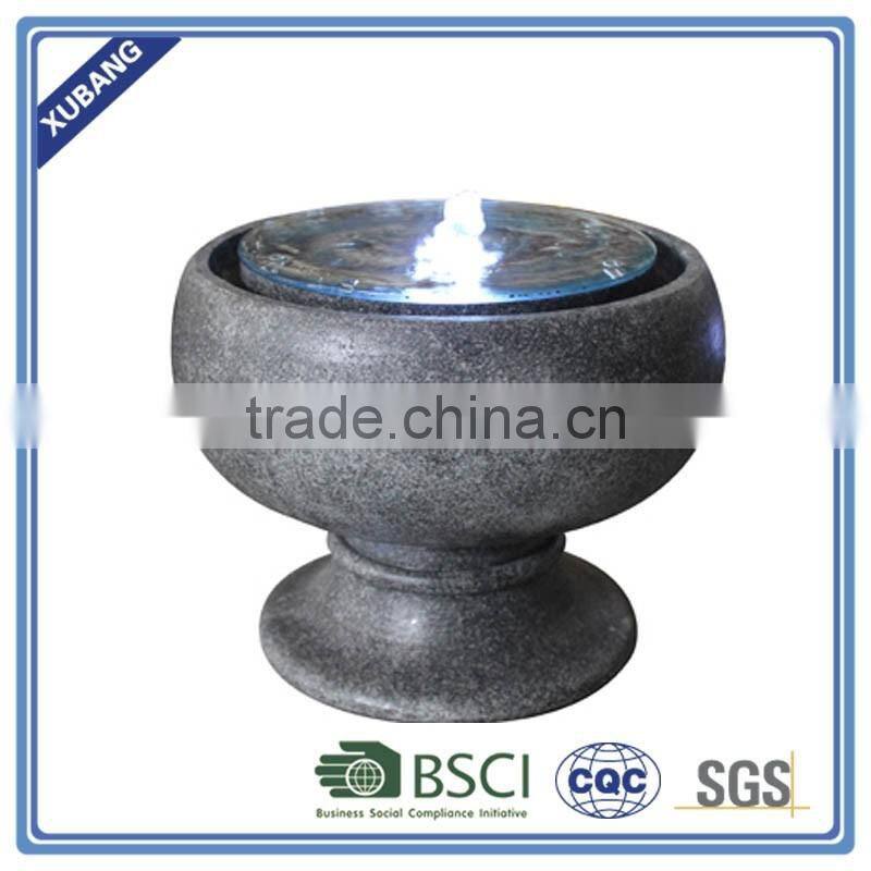 water flow fountain home decor polyresin water fountain light