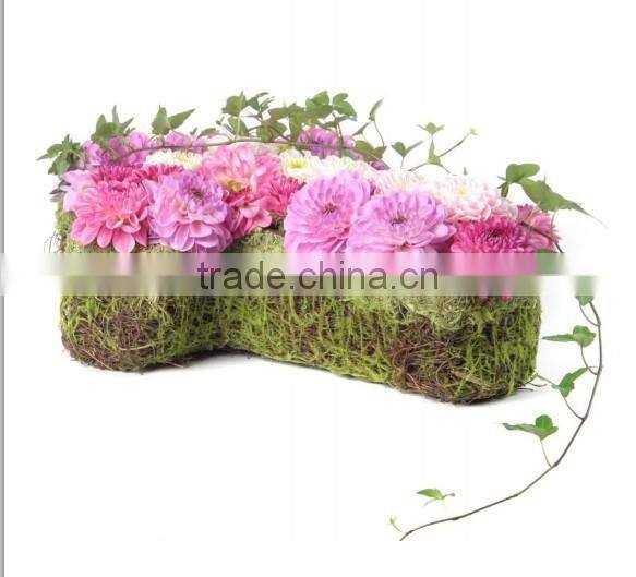 cemetery moss flower pot