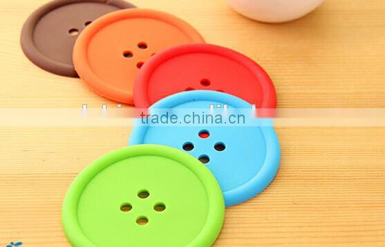 Creative household goods circular silicone insulation pad coaster, custom silicone coasters, silicone rubber coaster