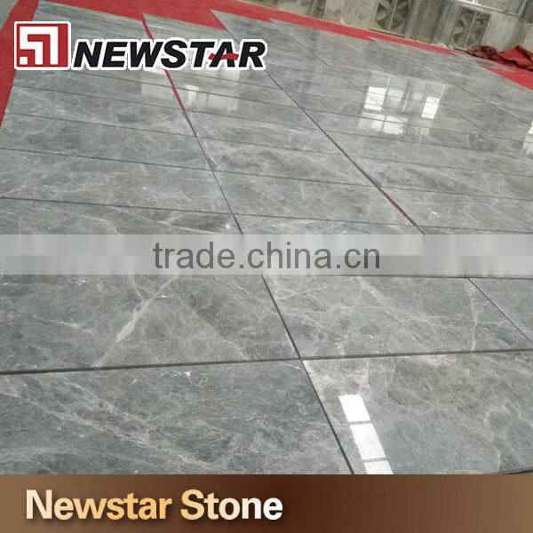 Chinese polished Silver mink grey marble natural stone tile marble tile floor