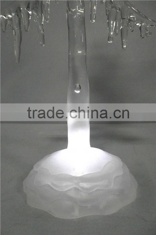 Acrylic ice Christmas tree with LED Light