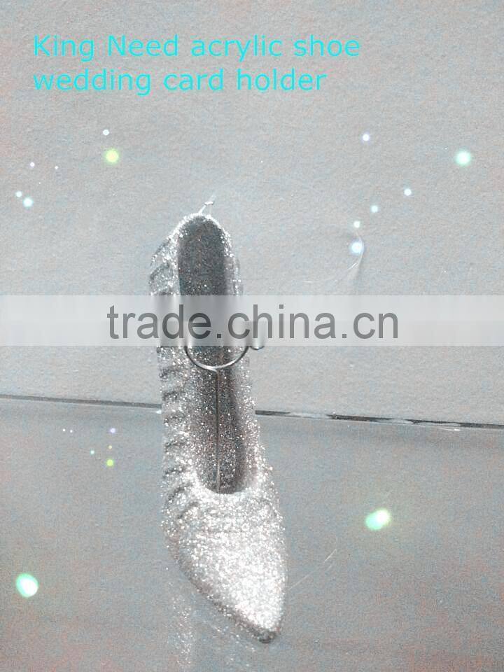 Guangdong plastic acrylic shoe wedding card holder