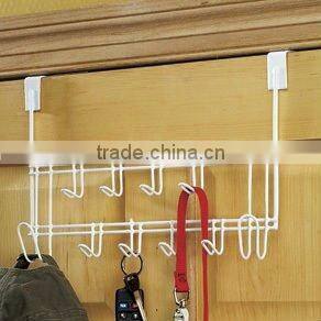 OVER THE DOOR 10 HOOK RACK, Hook Coat Rack, Closet Door Rack