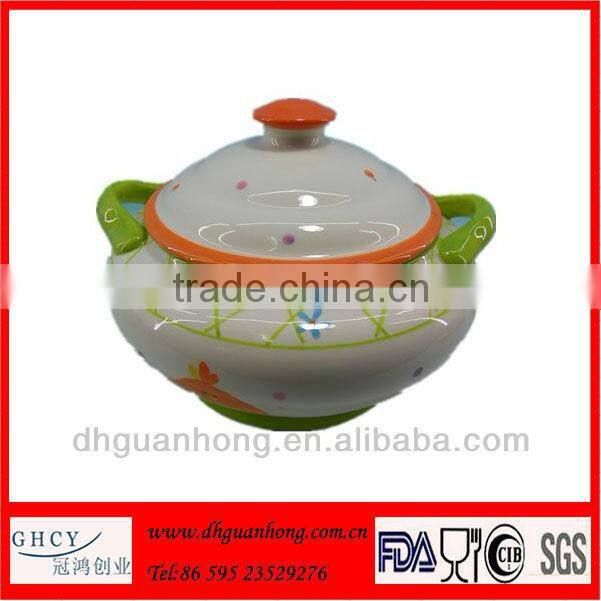 Ceramic Easter Soup Pot Set