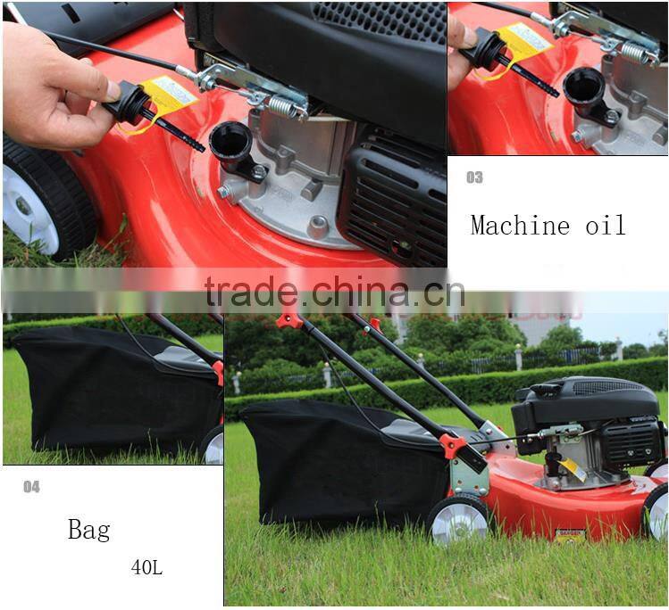 16" 18" 20" Gasoline mannul hand push Lawn mower garden brush cutter grass trimmer