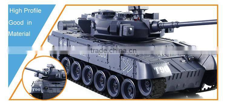 2.4G Military tank toy 1 8 scale rc tanks with sound and light, radiator plastic tanks