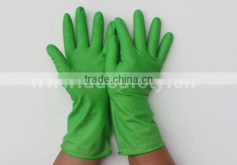 DDSAFETY Latex Gloves Dip Flocks Liner Long Cuff