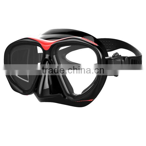 Silicone CustomizableTempered Glass free diving mask(MK-200)