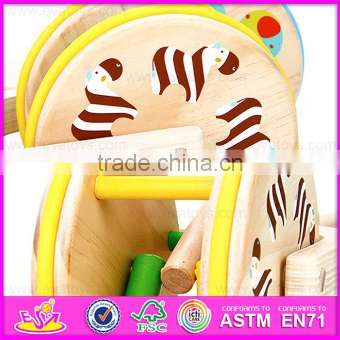 2016 Lovely baby wooden pull line toy W05A022