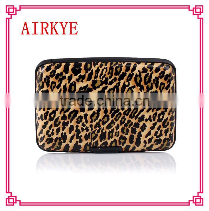 High quality RFID aluminum business credit card holder wallte