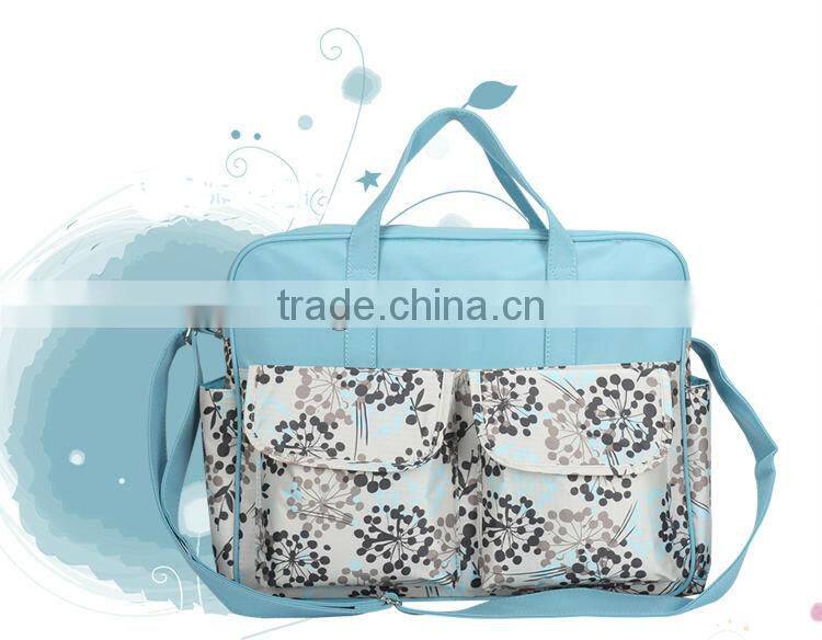 Printed Flower Colorful Diaper Bag