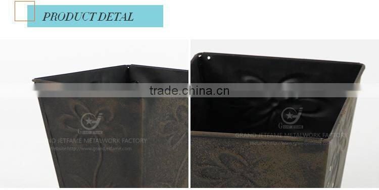 homeware iron and zinc powder coated the flower bucket french galvanized flower buckets