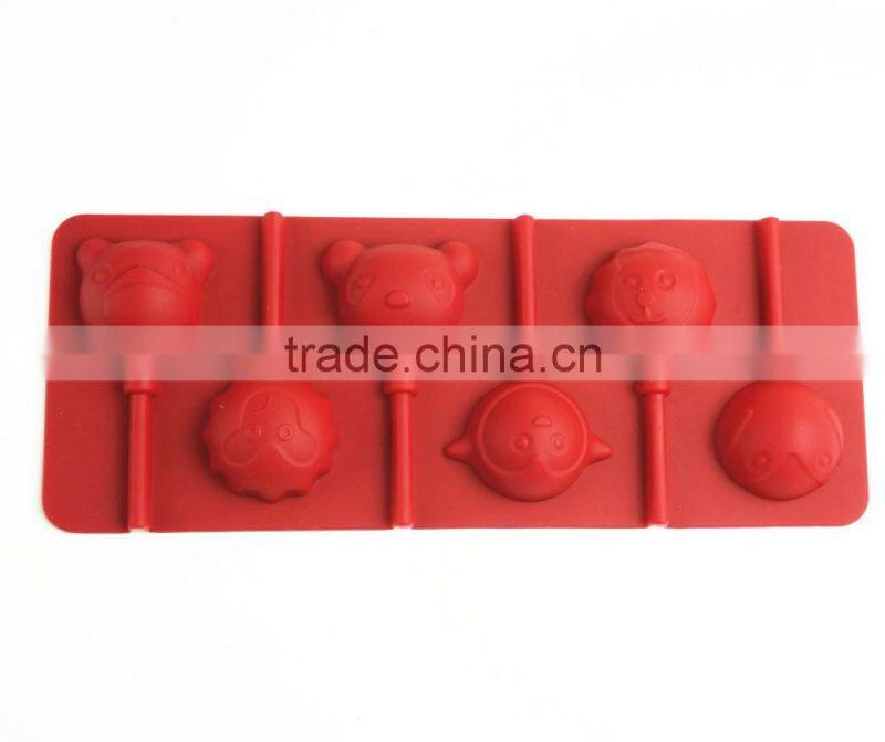 16177 Silicone Candy Lollipop Molds with Sticks