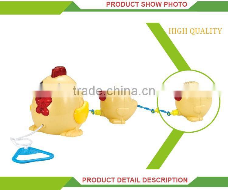 New product cartoon plastic animal mechanicals pull string toy
