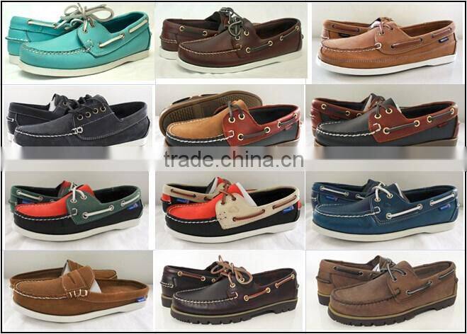Handsewn Blucher Moccasin Construction Leaher Shoes Loafer shoes Boat shoes