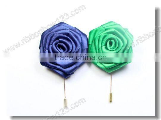 handmade ribbon flower brooches