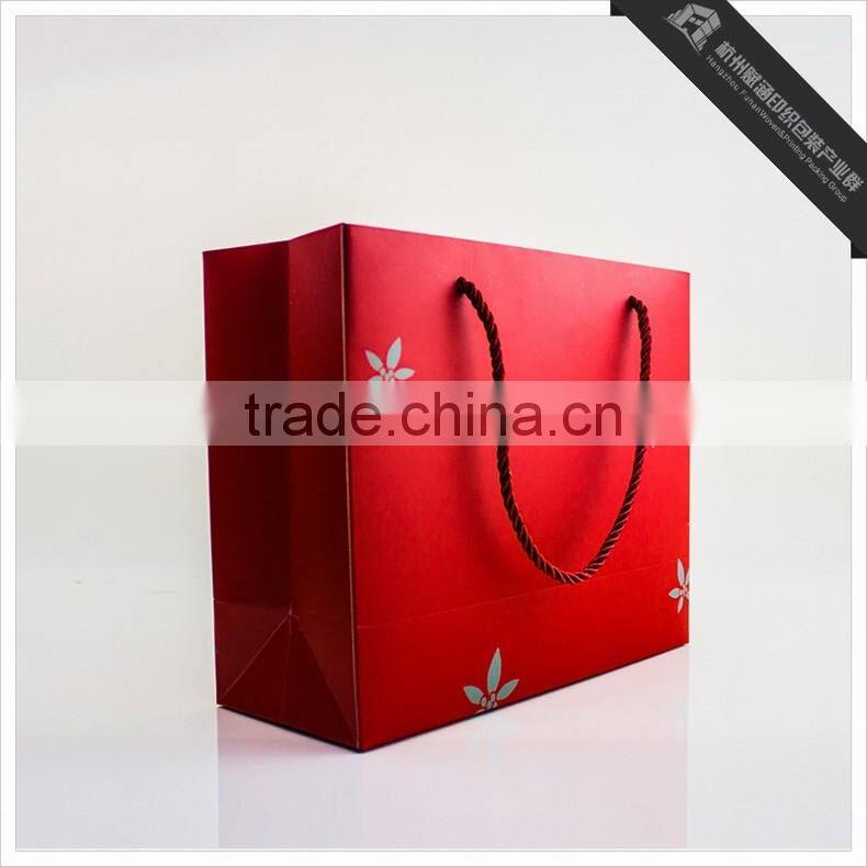 High Quality Matt Shopping Paper Bag/Fashionable Clothing Packaging Bag