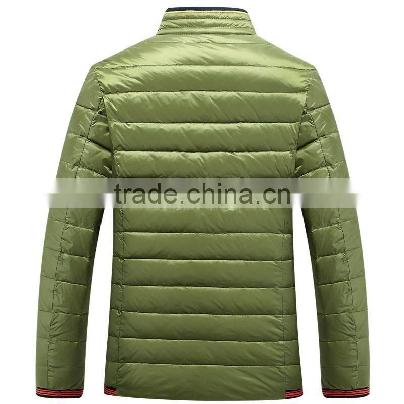 2016 Latest Design Wholesale Mens Casual Winter Bomber Jacket With Zipper