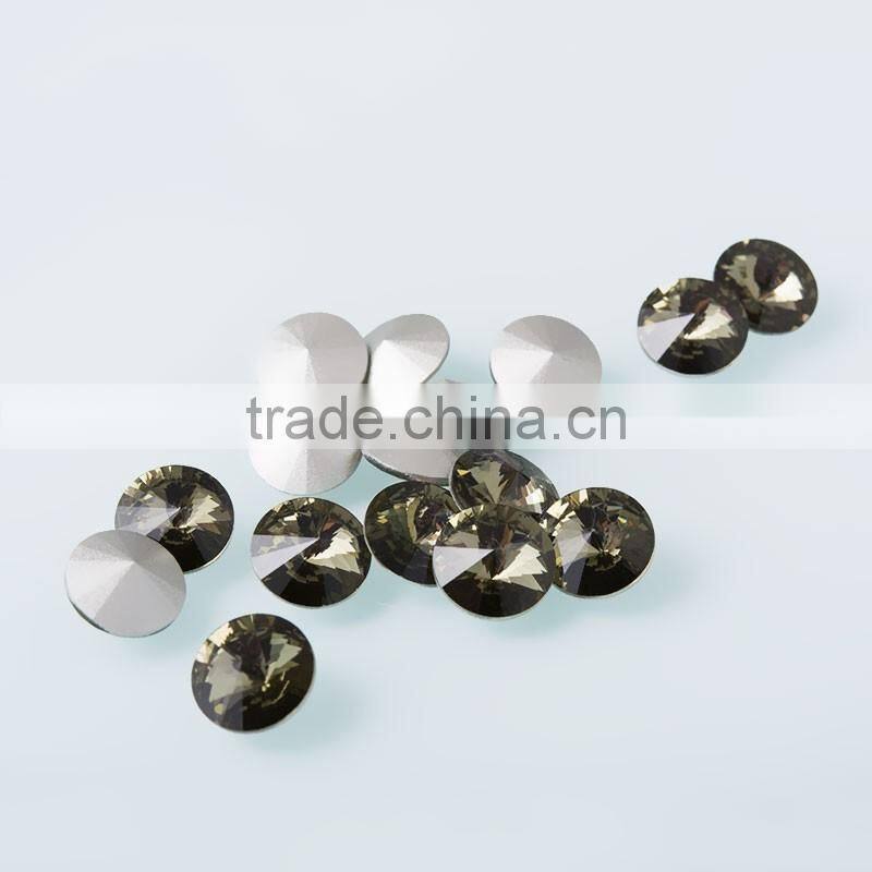 Rose water opal color round Crystal decorative stone for clothes