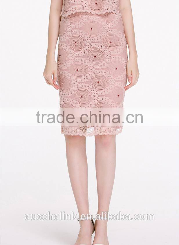 summer outdoor high waist fashion lady sexy lace tube skirt