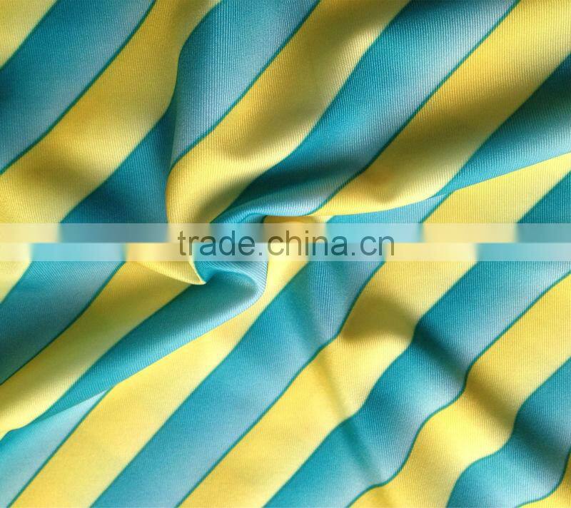 4 way stretch Poly Spandex flower transfer printed fabric