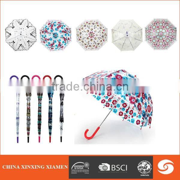 2017 new style hot sale outdoor Transparent Umbrella for Rain