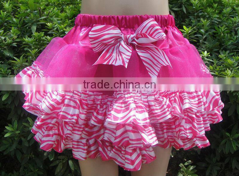 GIRL HOT PINK TANK TOP BABY CUTE LAYER CHIFFON VEST UNDERWAIST