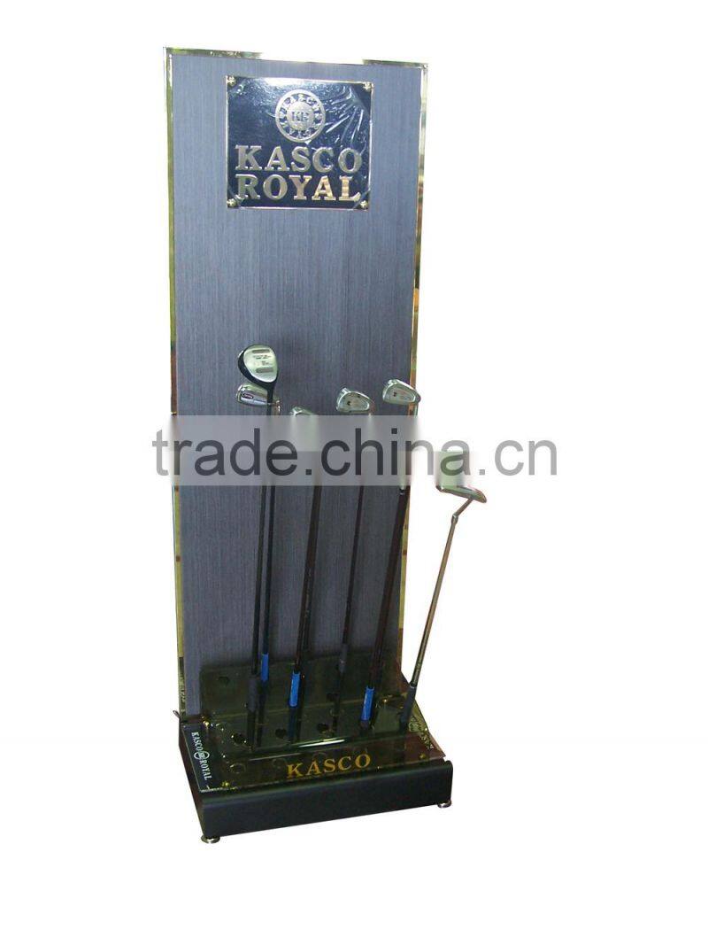 14 golf clubs display wood backboard taiwan golf club display