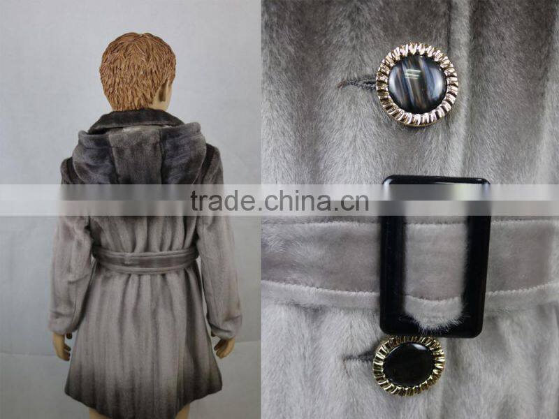 Chirldren Girls Long Winter Coat With Hat Outwear Clothing