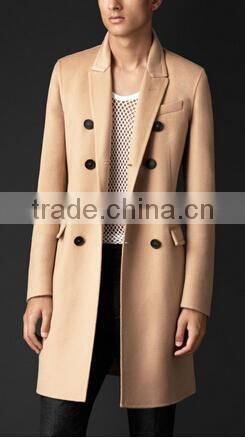 2014 Men Coat Fashion Men Handsome Feeling Wool Material