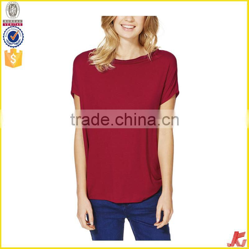 lades cotton fashion women tops t shirt china