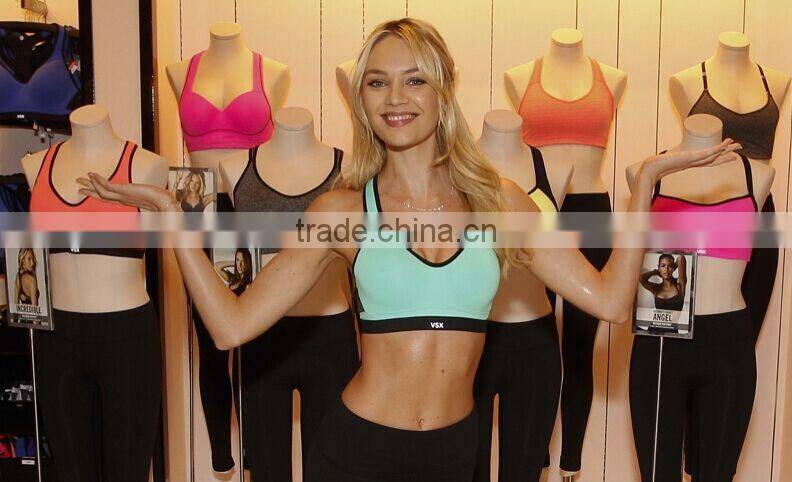 2015 Oeko Comfortable Quick Dry Breathable for women fitness wear Lady's Sports Bra