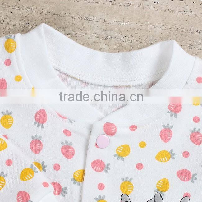 2017 high quality newborn baby romper 100% cotton full sleeve cheap kids wear