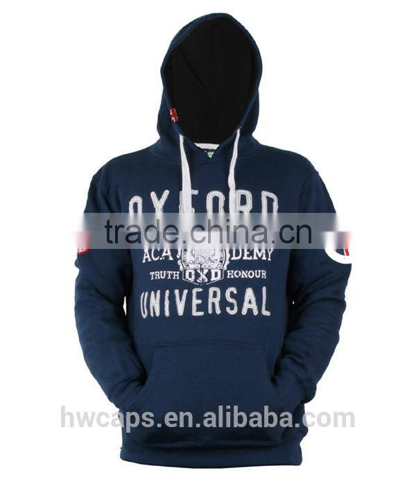 2014 mens blank new design pullover wholesale plain black hoodies