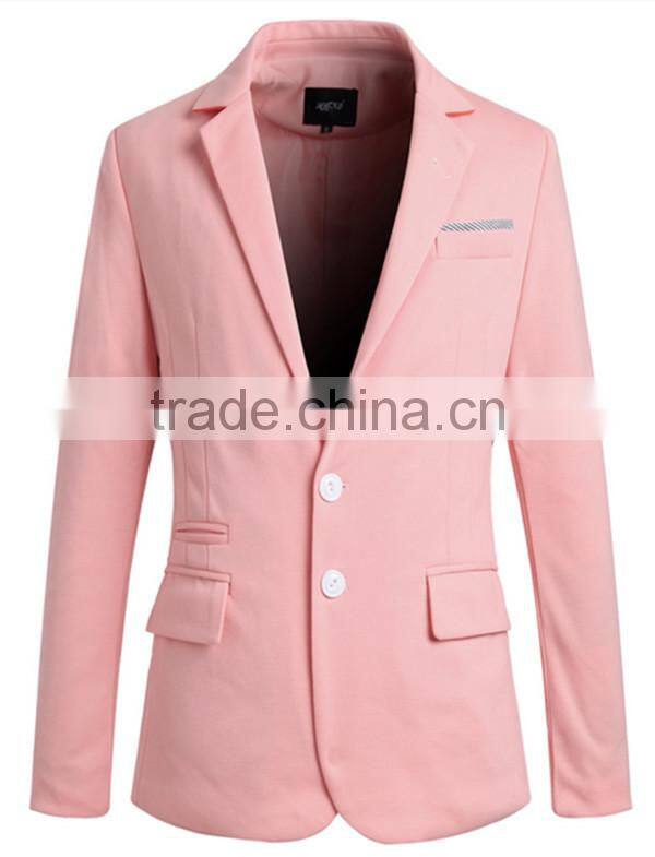 1 pc turn down collar bussiness new design long sleeve solid 4 colors for choice mens blazer jacket