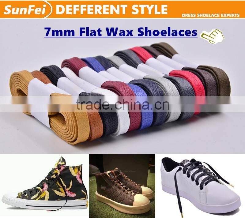 Navy Blue Waxed Cotton Shoelace