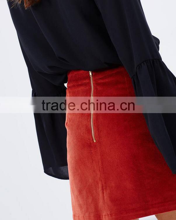 Wholesale fancy skirt top design plus size clothing mature women in skirt